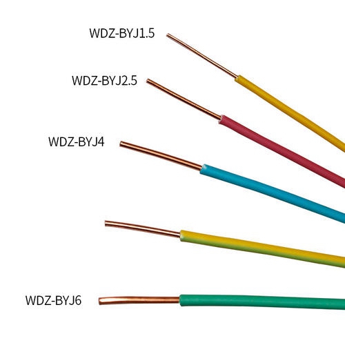 WDZ-BYJ電線6平方銅線價(jià)格 低煙無(wú)鹵阻燃電線 家裝電線